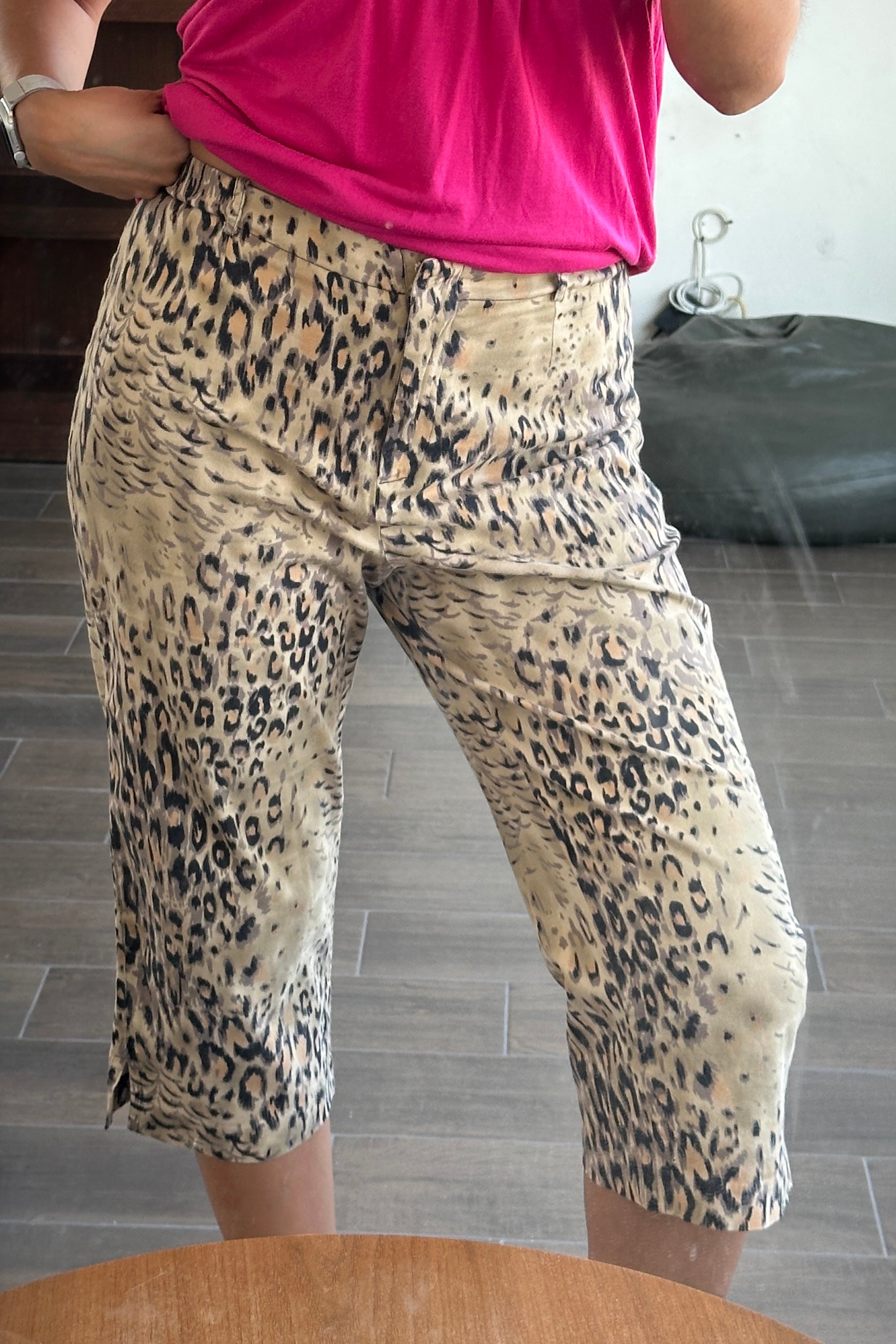 Leopard print Capri