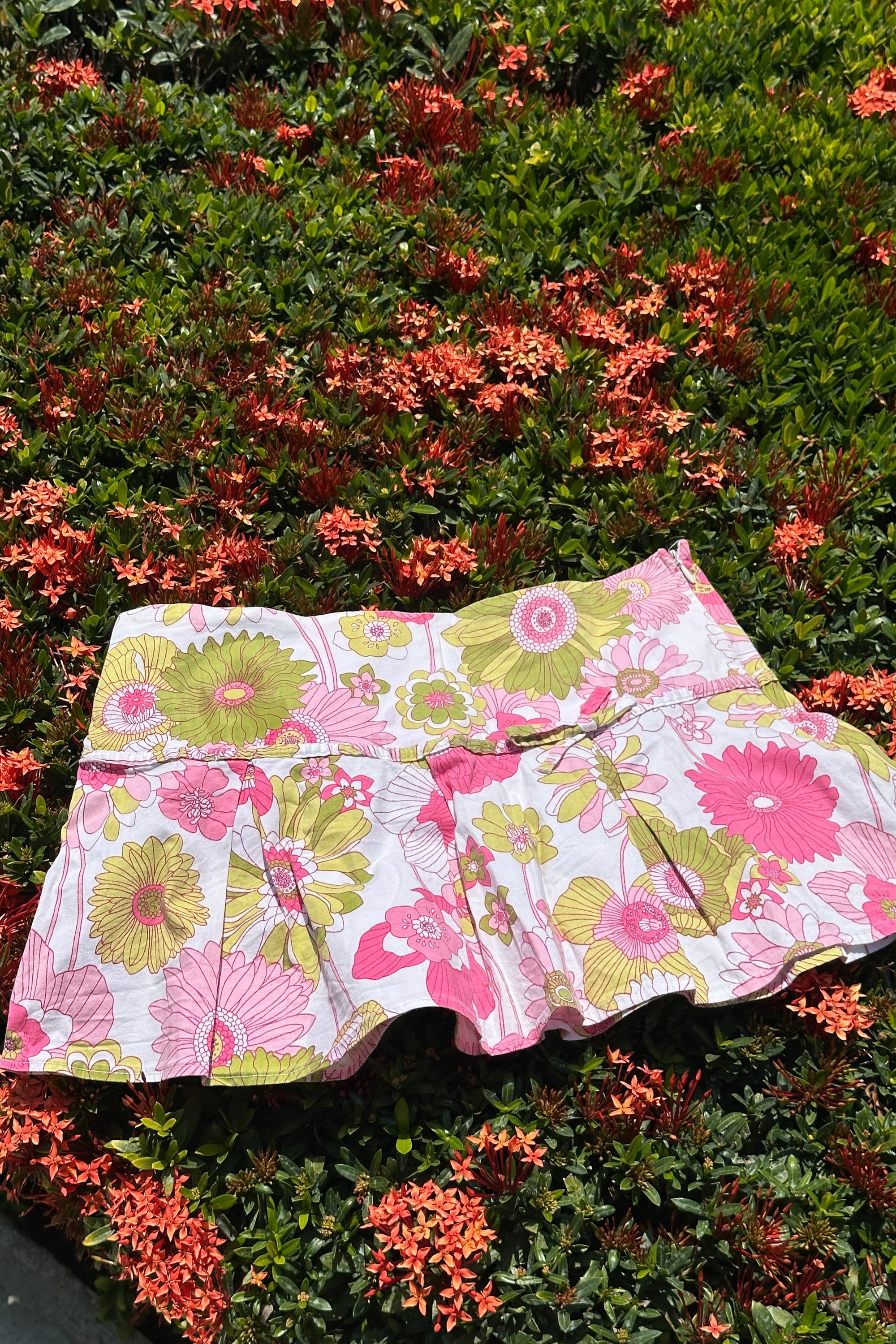 Mini falda flores