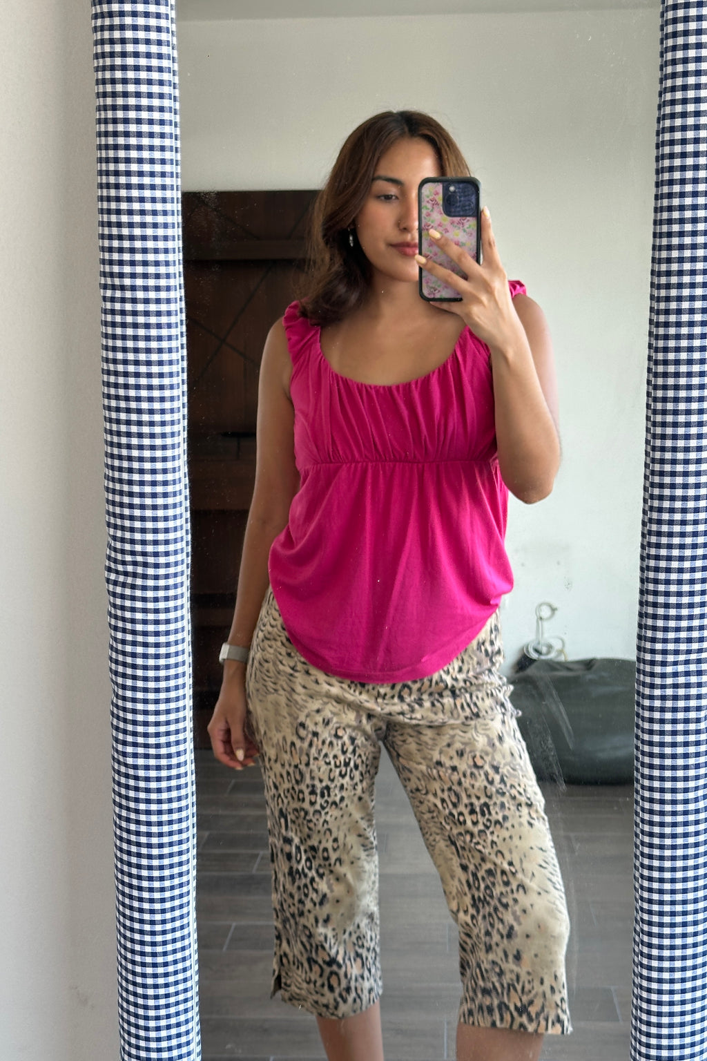 Leopard print Capri