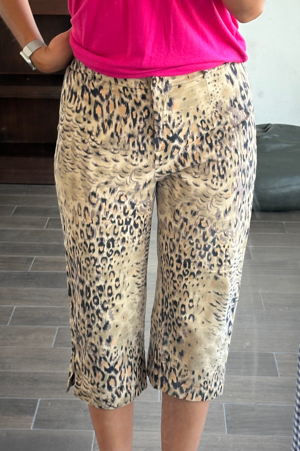 Leopard print Capri