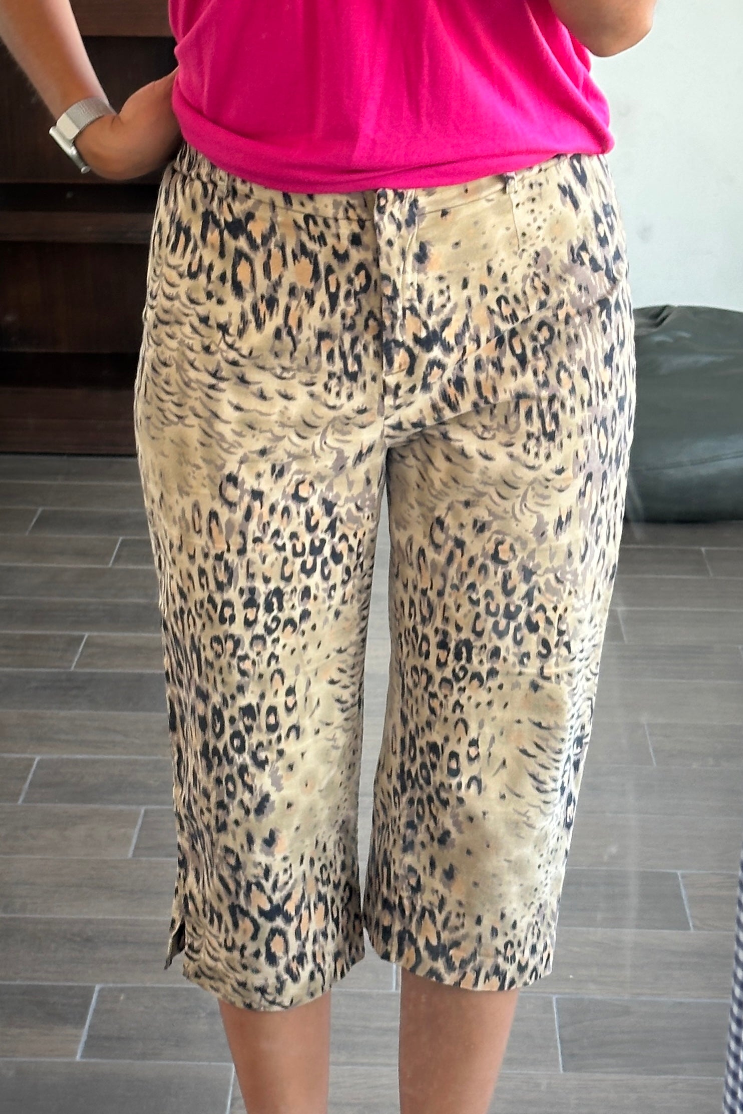 Leopard print Capri