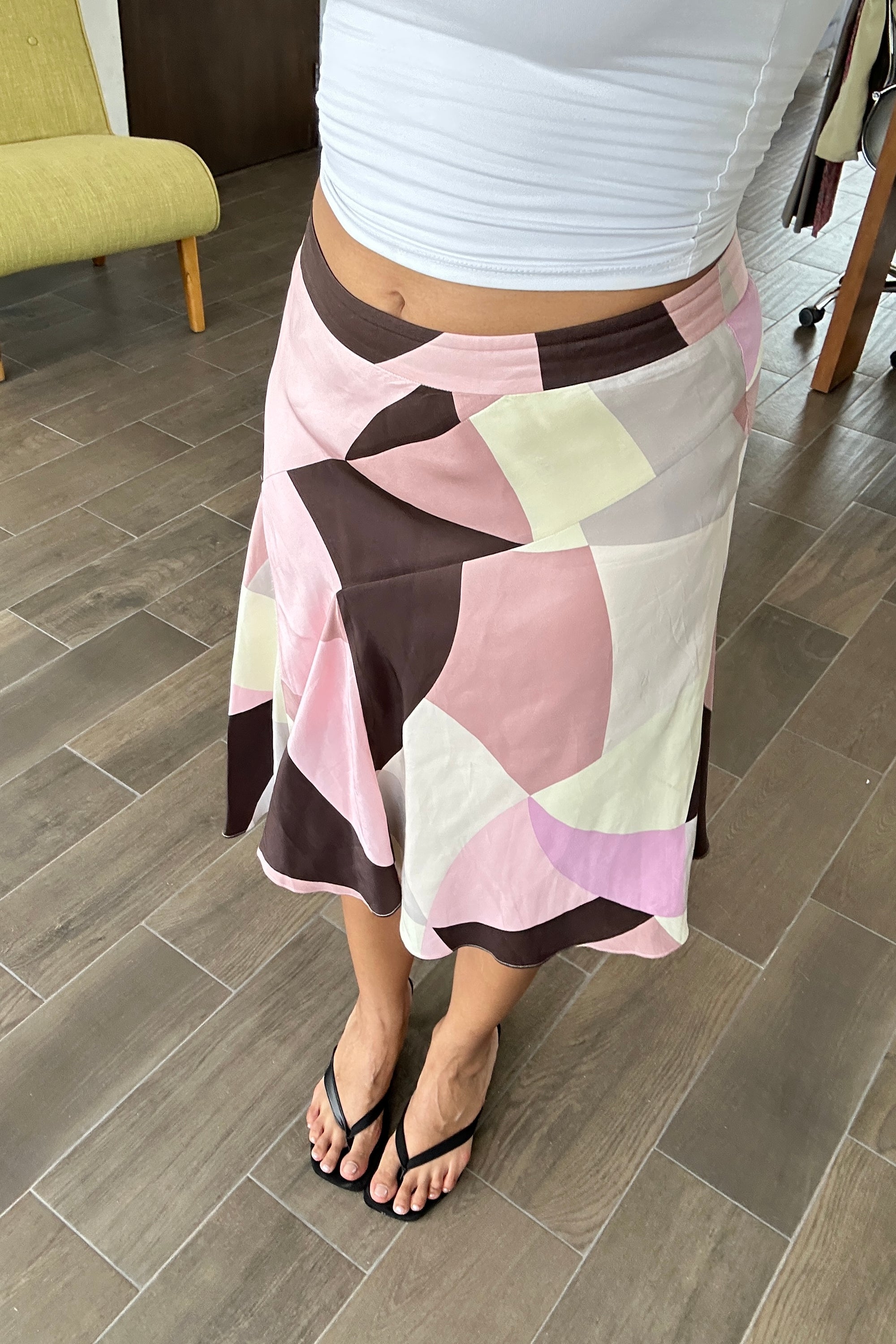 Falda Shades of Pink + Brown