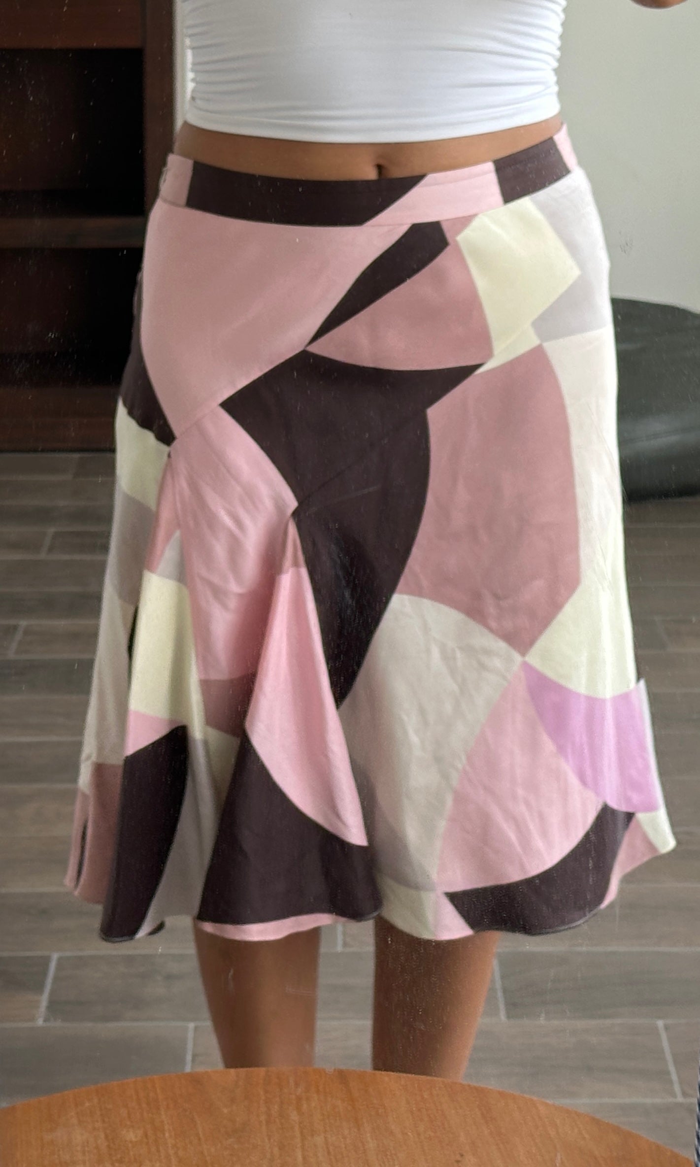 Falda Shades of Pink + Brown