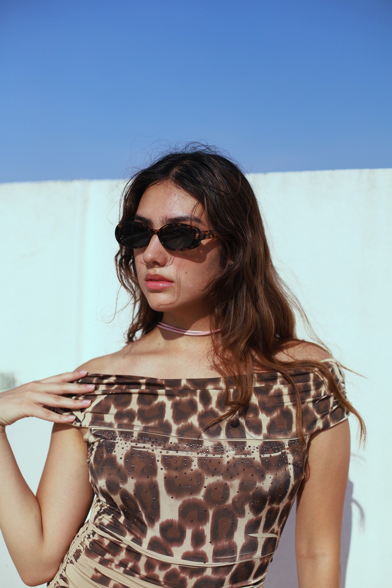 Vestido animal print