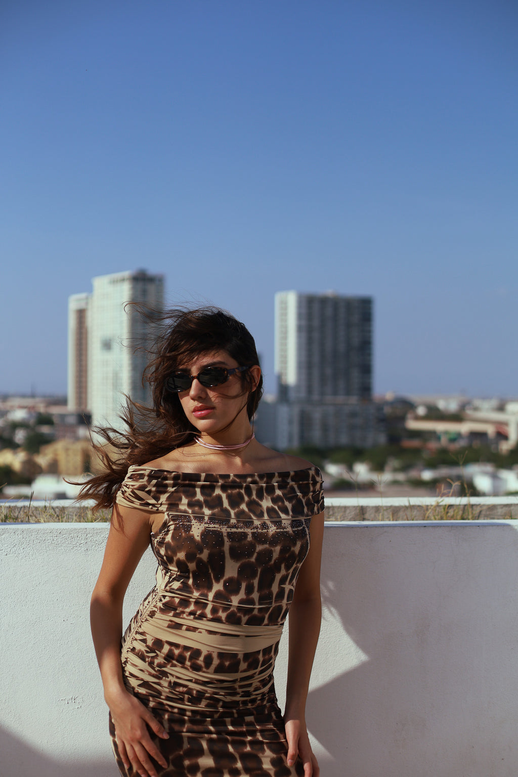 Vestido animal print