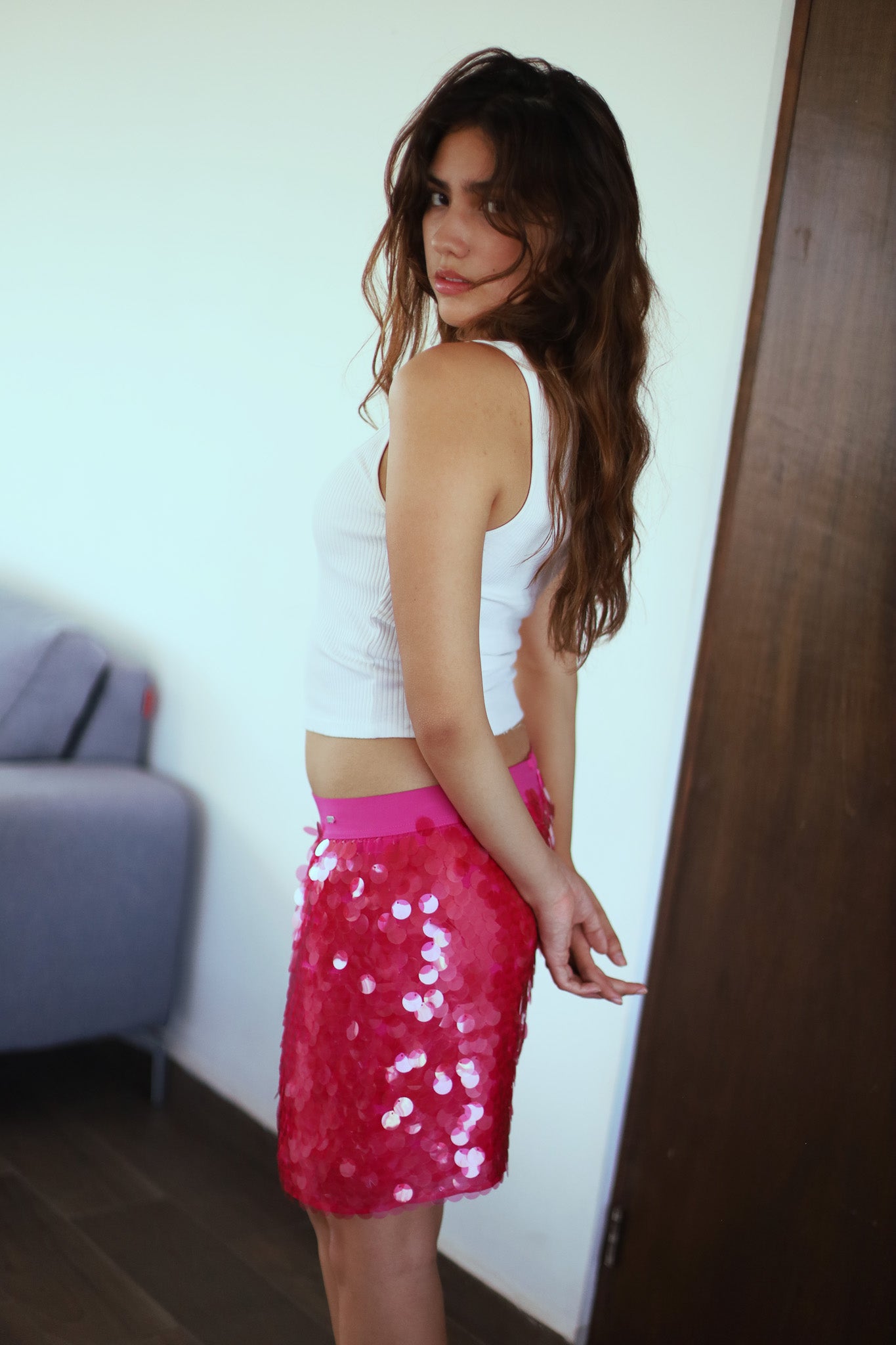 Falda lentejuelas
