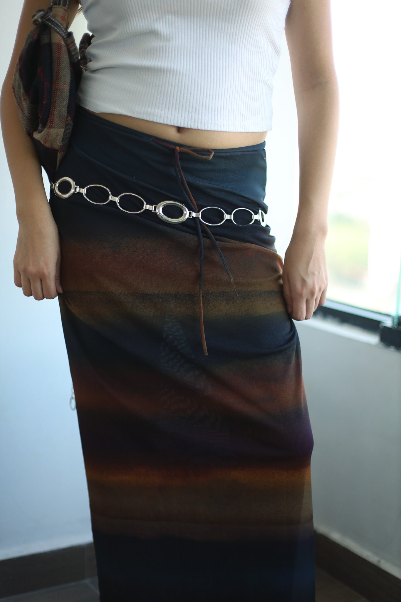 Falda multicolor