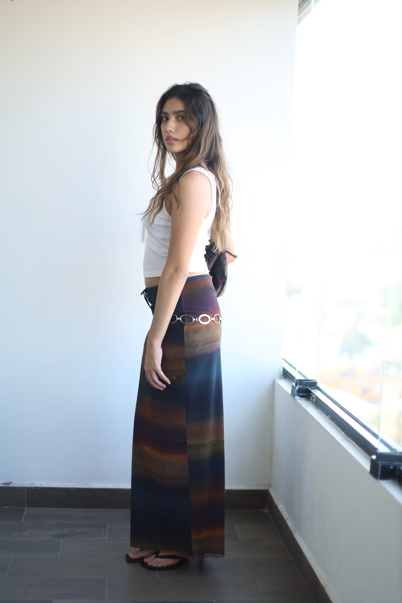 Falda multicolor