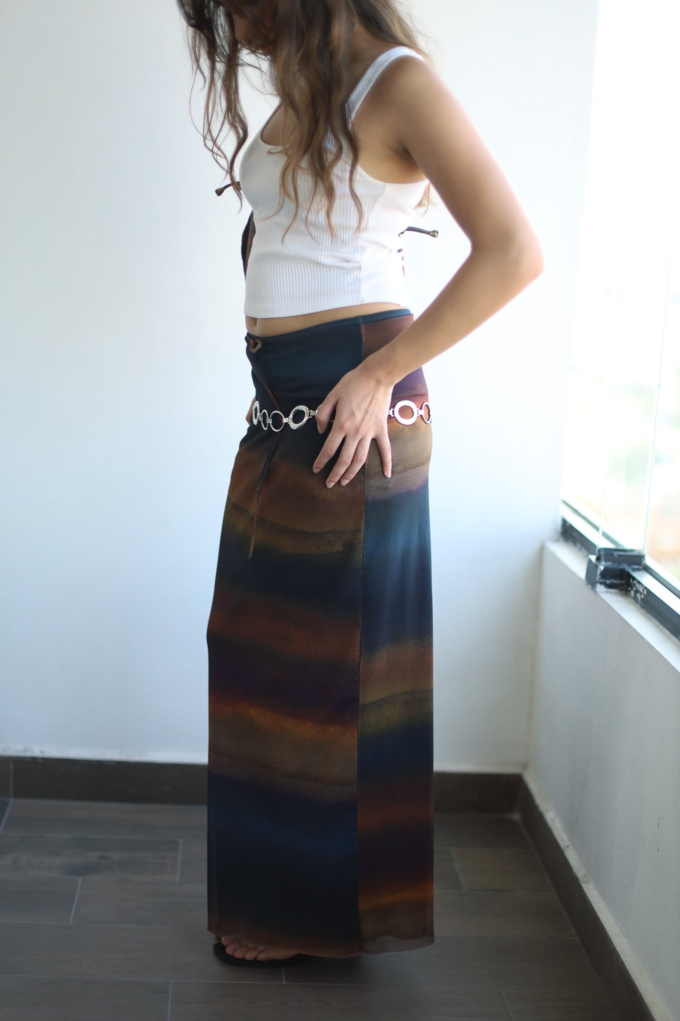 Falda multicolor