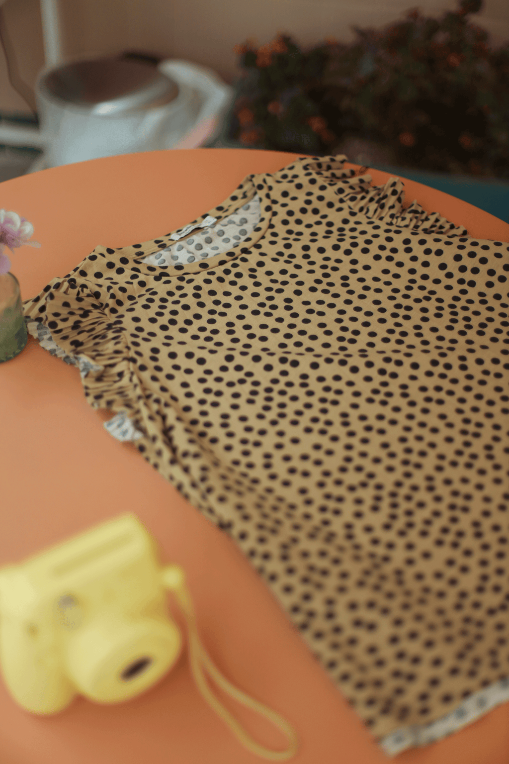 Polka dot blouse