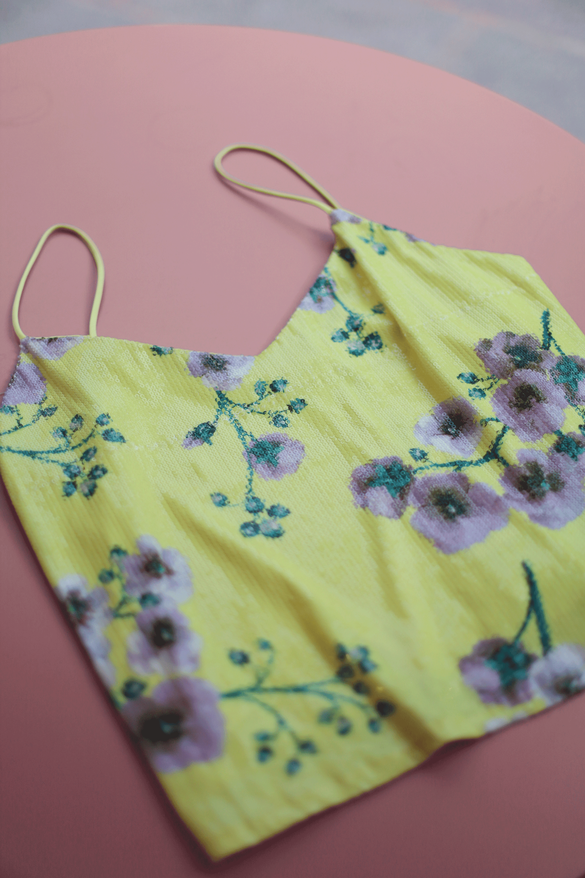 Top mini lentejuelas