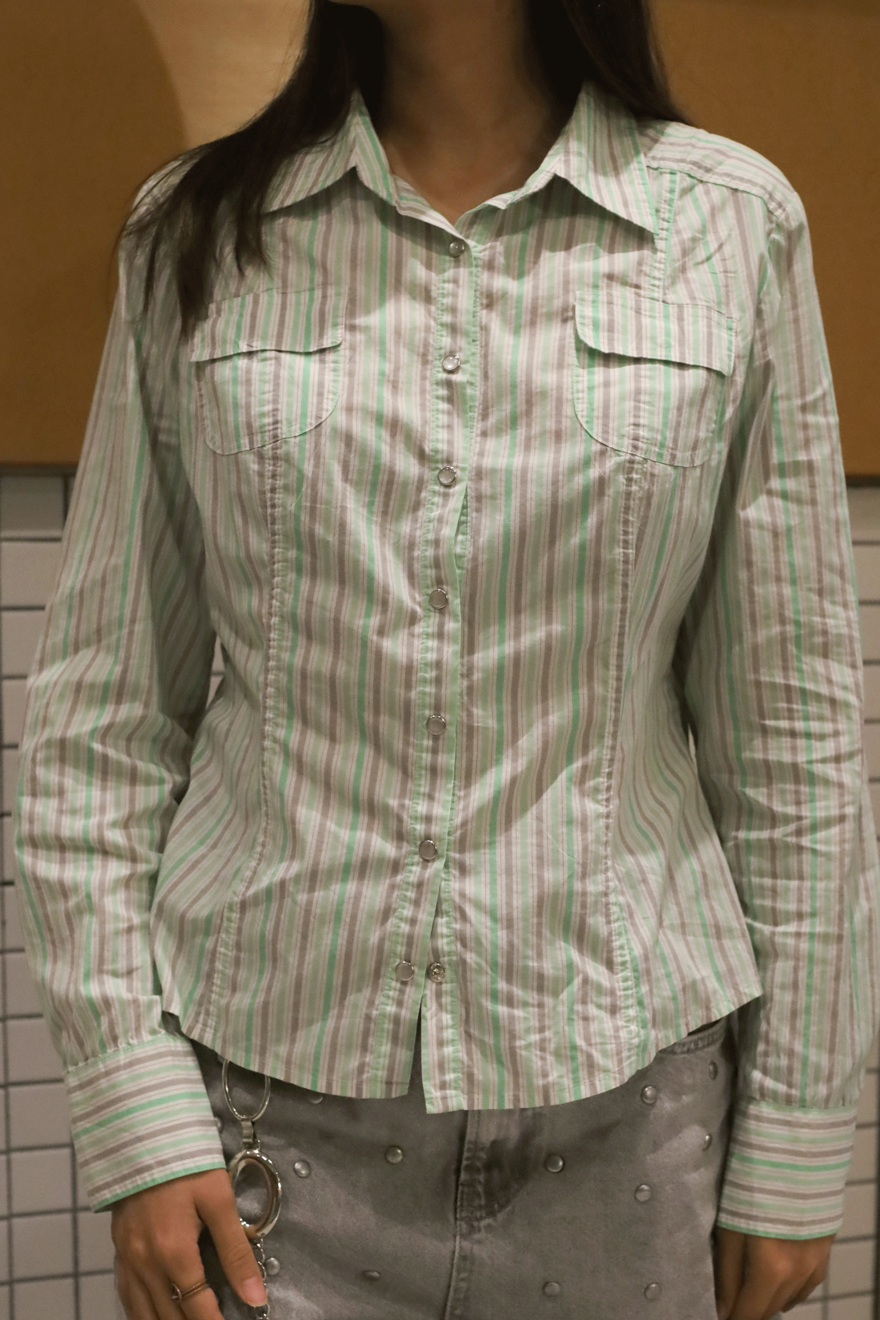 Camisa manga larga fitted