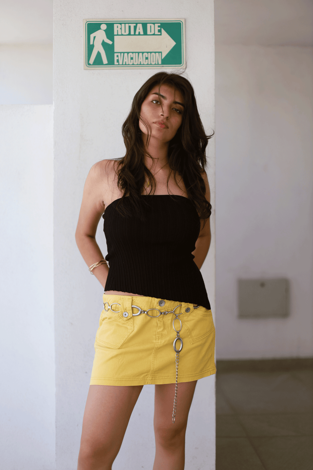 Falda Amarilla Banana Republic
