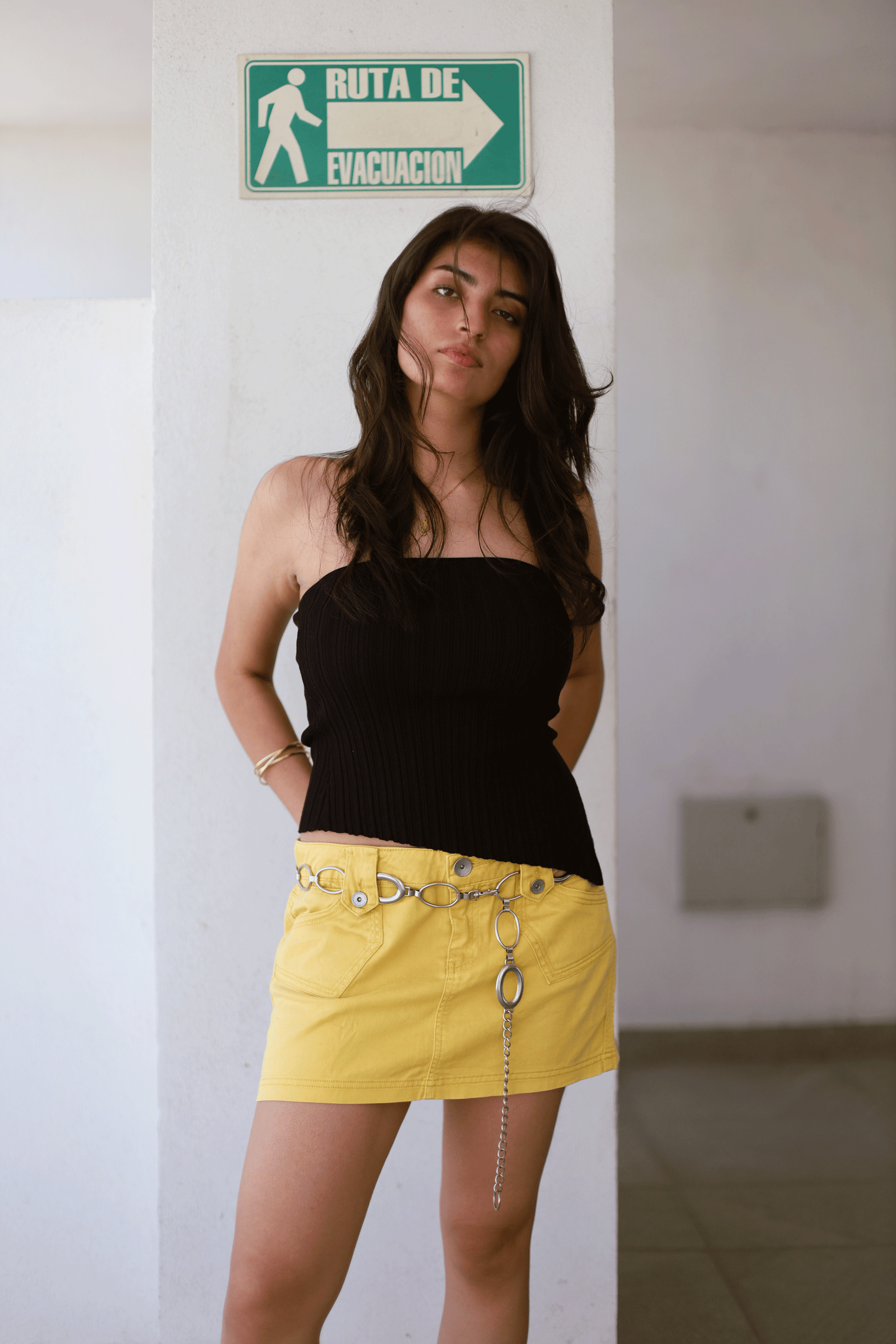 Falda Amarilla Banana Republic